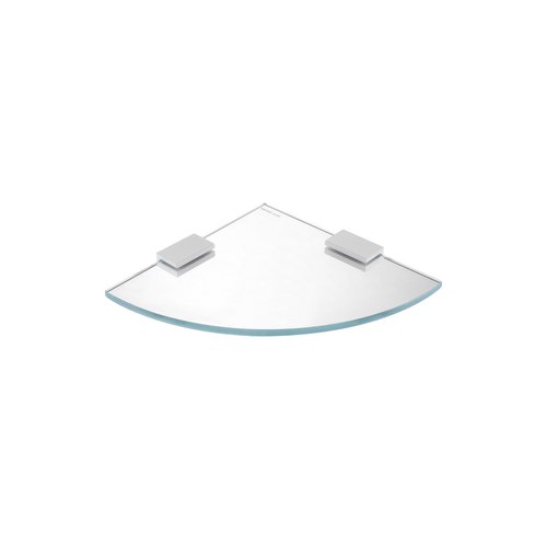 Matte White Versa Glass Round Shelf 220mm