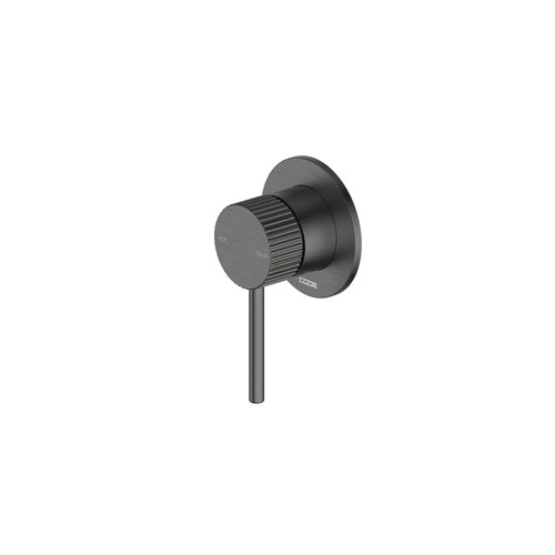 Gunmetal Nature Piper Shower Mixer | Textured Handle