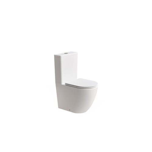 Matte White Flow Typhoon Standard BTW Toilet Suite