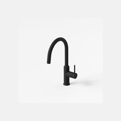 Matte Black Nature Gooseneck Kitchen Sink Mixer