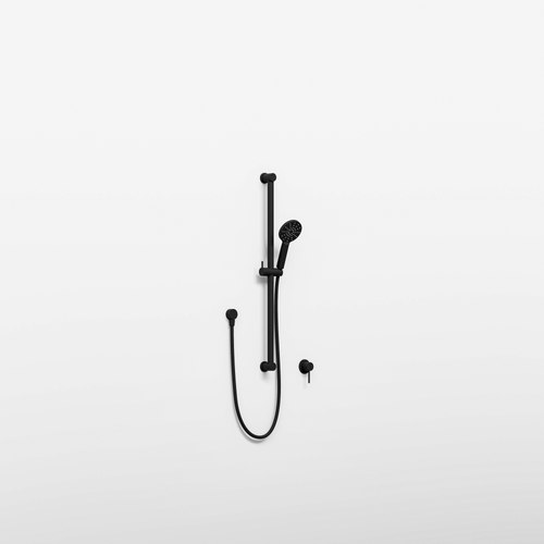 Black Nature Round Slide Shower
