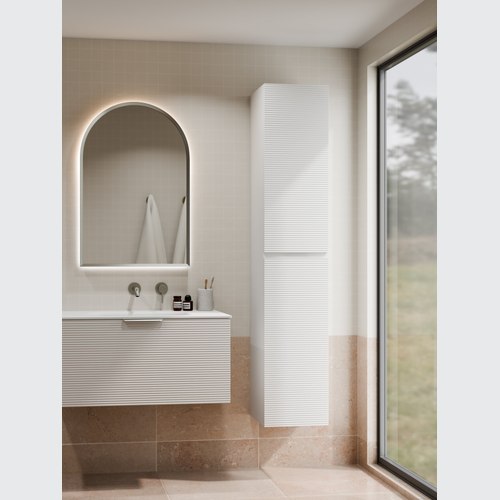Matte White Lineare Orchard Tower Cabinet