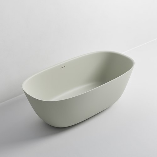 Light Grey Villastone Cervo 1600 Freestanding Bath