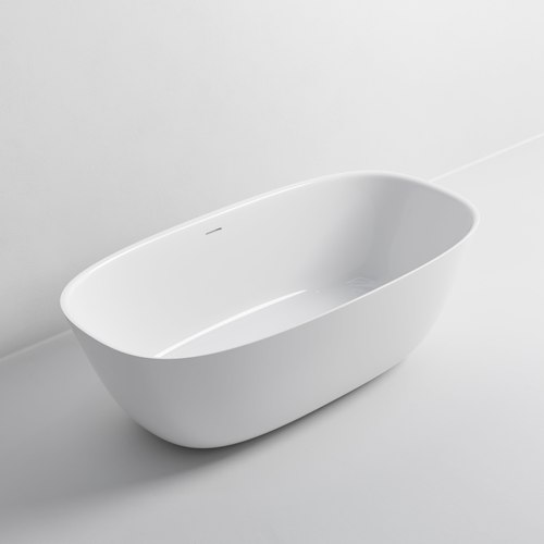 Gloss White Villastone Cervo 1700 Freestanding Bath