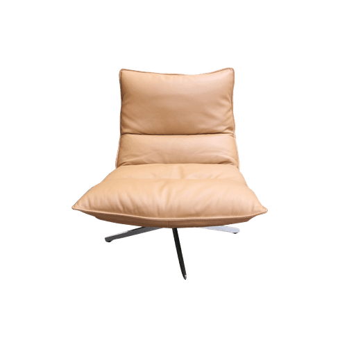 Tan Staten Leather Swivel Chair