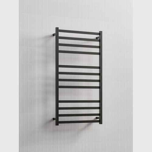 Gunmetal Square Heated Towel Ladder 1200x650mm