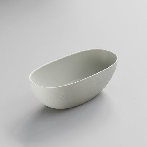 Light Grey Concrete Code Cove Concrete Freestanding Bath
