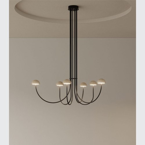 Matte Black Dussa Chandelier