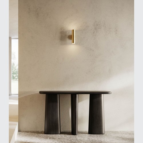 Natural Brass Girasoli Double Wall Light
