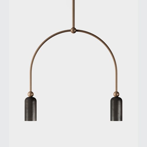 Morocco/Grafene Madame 2lt Pendant Light