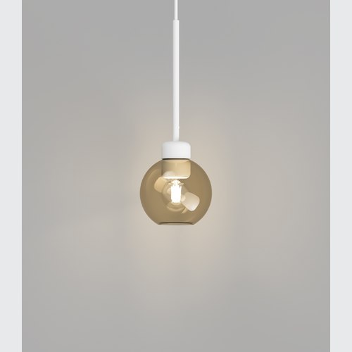 Textured White Parlour Lite Sphere Pendant Light