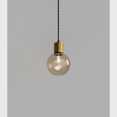 Old Brass Parlour Sphere Pendant Light