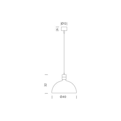Black / White Albini AM/AS Pendant Light