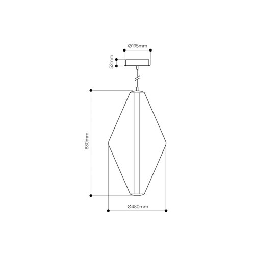 White Buoy Double Cone Pendant Light