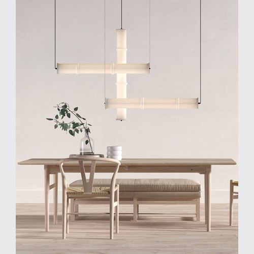 Aged Gold Canna Pendant Light