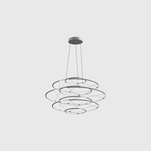 Satin Silver Drop 7 Pendant Light