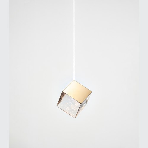 Gold Pyrite Pendant Light