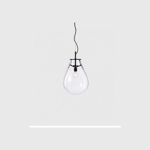 Clear Tim Black Pendant Light