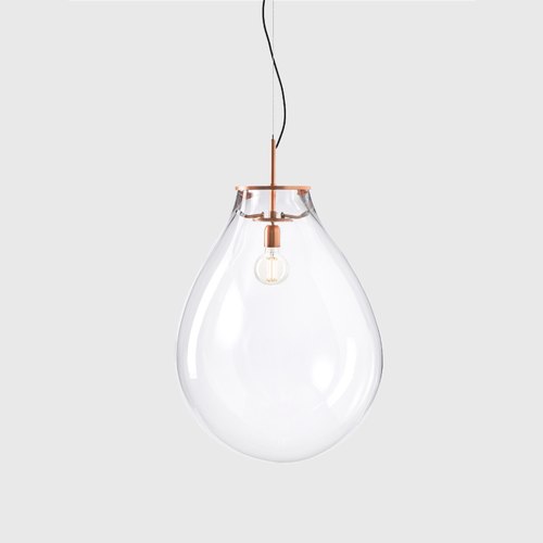 Clear Tim Copper Pendant Light