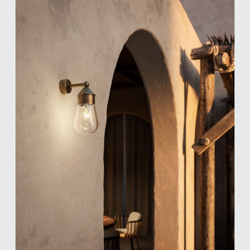 Antique Brass Drop Mini Wall Light