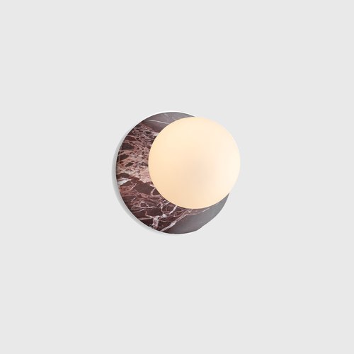 Red Marble Orbit Wall Light