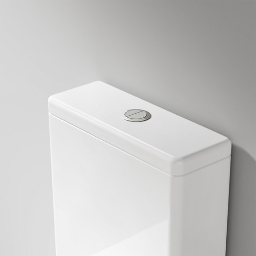 Brushed Nickel Universal Coloured Toilet Flush Button | 50Ø mm