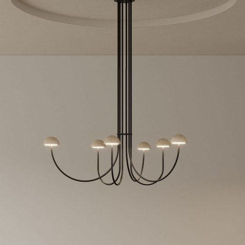 Matte Black Dussa Chandelier
