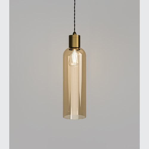 Old Brass Parlour Elong Pendant Light