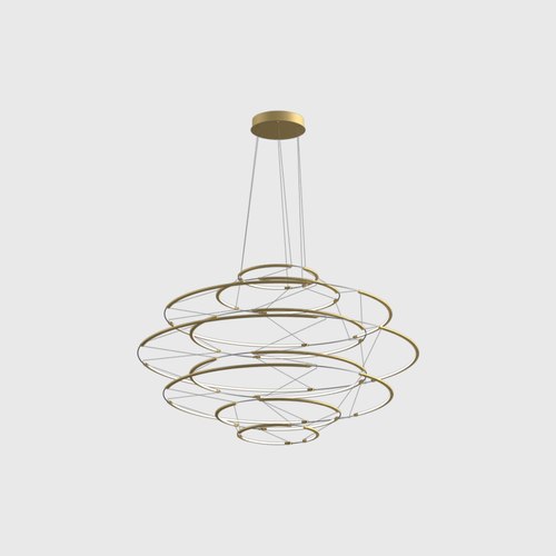 Antique Brass Drop 9 Pendant Light