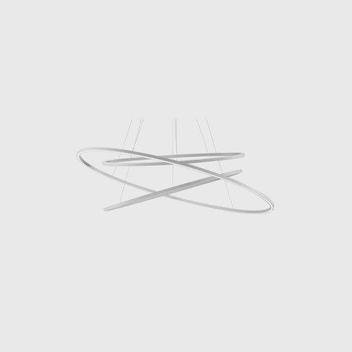 White Ellisse Triple Pendant Light