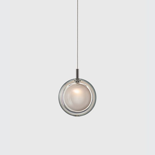 White Lens Pendant Light