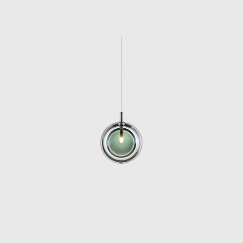 Dark Green Lens Pendant Light