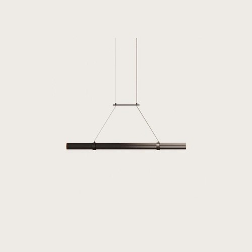 Matte Black / Walnut Niro Linear Pendant Light