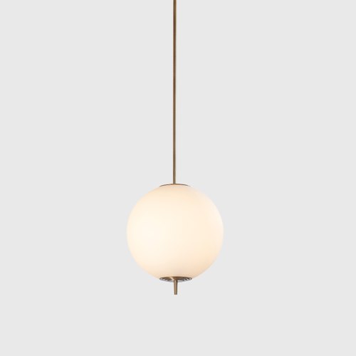 Antique Brass Nova Globe Pendant Light