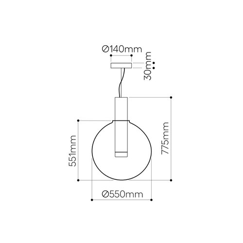 Clear Phenomena Large Pendant Light