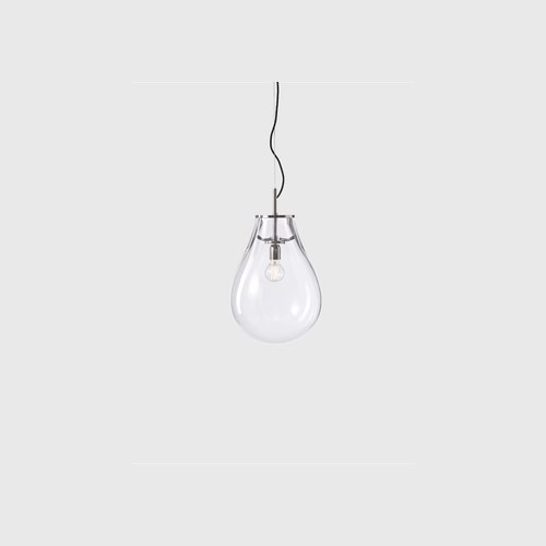 Clear Tim Silver Pendant Light
