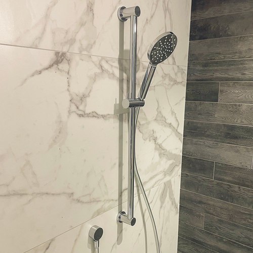Chrome Code Lamone Round Slide Showers