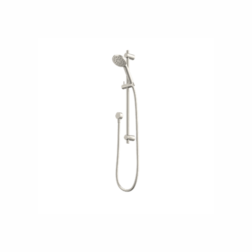 Brushed Nickel Caroma Single Function Rail Shower