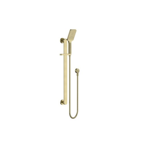 Brushed Brass Quadro Slide Shower