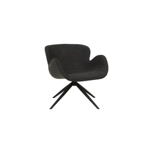 Lead Speckle/Vintage Black Astrid Swivel Arm Chair
