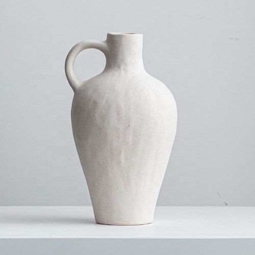 White Ceramic Vessel - Lilac
