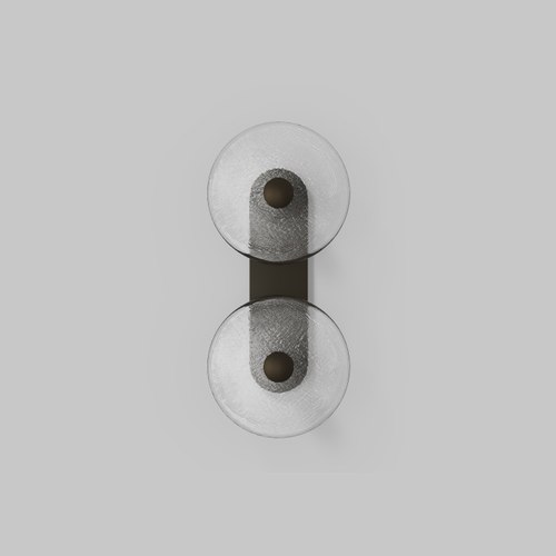 Medium Bronze Powdercoat Coral Duo - Wall Light