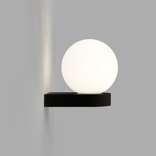 Old Bronze Orb Ledge Wall Light