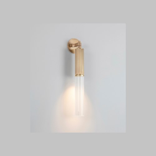 Satin Brass Flume Wall Light