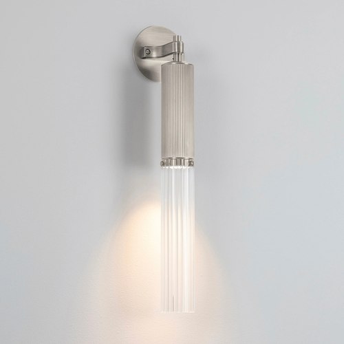 Satin Nickel Flume Wall Light