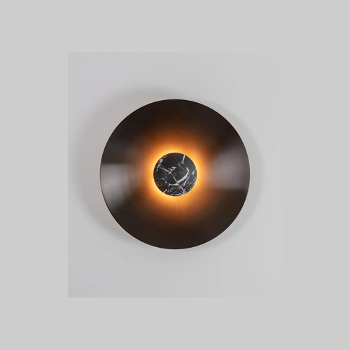 Black Marble Luna Wall Light