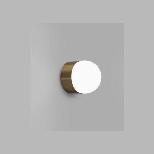 Old Brass Orb Sur Wall Light