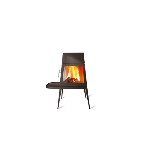 Black Shaker Fireplace